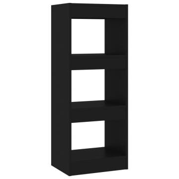 Book Cabinet/Room Divider Black 40x30x103 cm Engineered Wood