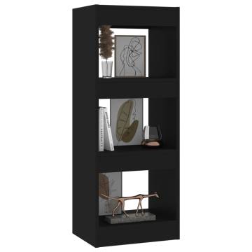 Book Cabinet/Room Divider Black 40x30x103 cm Engineered Wood