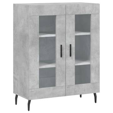 Sideboard Concrete Grey 69.5x34x90 cm Engineered Wood