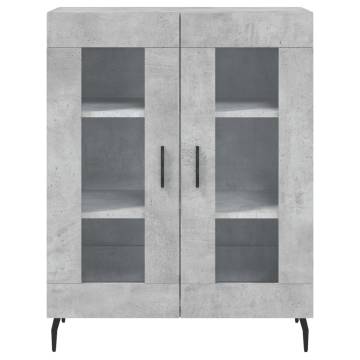 Sideboard Concrete Grey 69.5x34x90 cm Engineered Wood