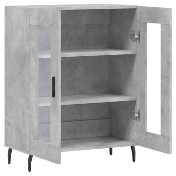 Sideboard Concrete Grey 69.5x34x90 cm Engineered Wood