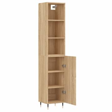 Highboard Sonoma Oak 34.5x34x180 cm Engineered Wood