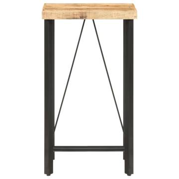 Bar Table 60x60x107 cm Rough Mango Wood