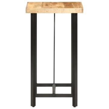 Bar Table 60x60x107 cm Rough Mango Wood