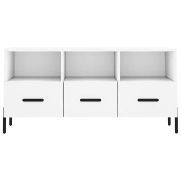 TV Cabinet White 102x36x50 cm Engineered Wood