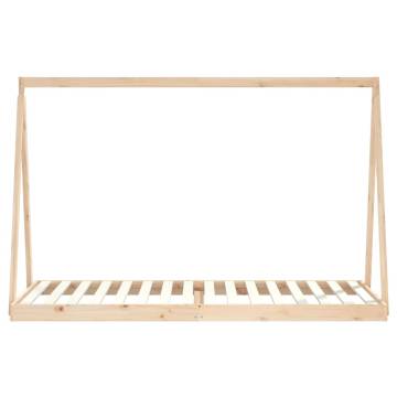 Kids Bed Frame 90x200 cm Solid Wood Pine