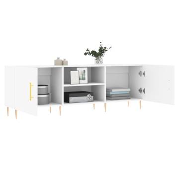 TV Cabinet White 150x30x50 cm Engineered Wood