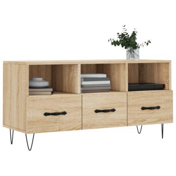 TV Cabinet Sonoma Oak 102x36x50 cm Engineered Wood