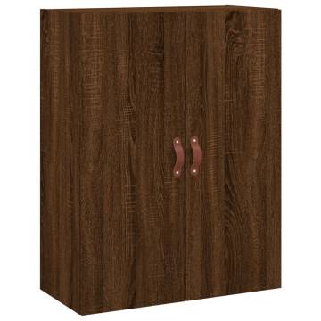 Wall Mounted Cabinets 2 pcs Brown Oak 69.5x34x90 cm