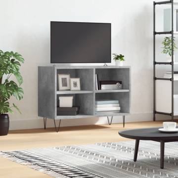 TV Cabinet Concrete Grey 69.5x30x50 cm Engineered Wood