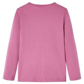 Kids' T-shirt with Long Sleeves Raspberry 92