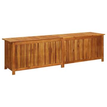 Garden Storage Box 200x50x58 cm Solid Acacia Wood