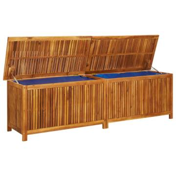 Garden Storage Box 200x50x58 cm Solid Acacia Wood