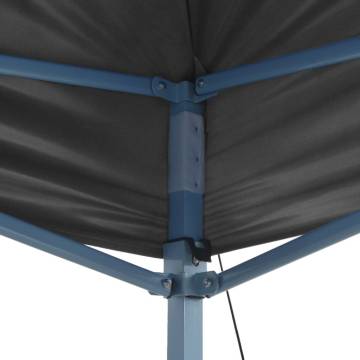 Foldable Party Tent Pop-Up with 2 Sidewalls 3x3 m Anthracite