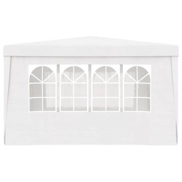 Professional Party Tent with Side Walls 4x4 m White 90 g/m?