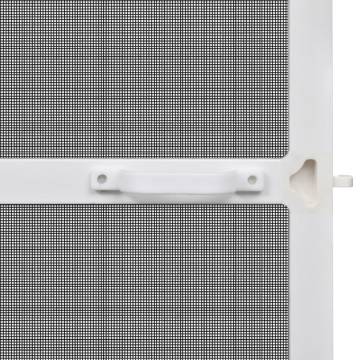 White Hinged Insect Screen for Doors 120 x 240 cm