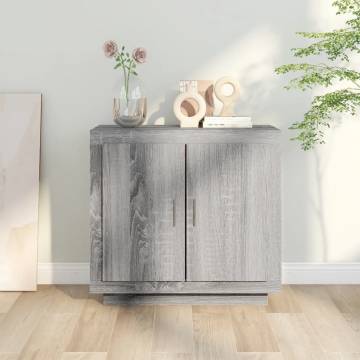 Sideboard Grey Sonoma 80x40x75 cm Engineered Wood