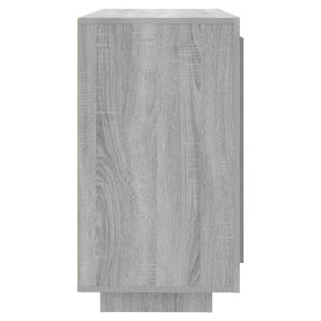 Sideboard Grey Sonoma 80x40x75 cm Engineered Wood