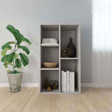 Book Cabinet/Sideboard Concrete Grey 50x25x80 cm Engineered Wood