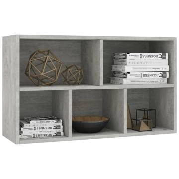 Book Cabinet/Sideboard Concrete Grey 50x25x80 cm Engineered Wood