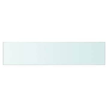 Shelves 2 pcs Panel Glass Clear 60x12 cm