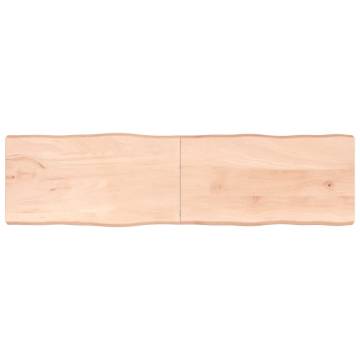 Table Top 220x60x(2-6) cm Untreated Solid Wood Live Edge