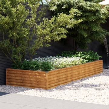 Garden Raised Bed 291x100x36 cm Corten Steel