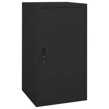 Saddle Cabinet Black 53x53x105 cm Steel