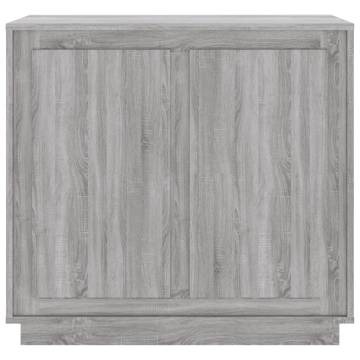 Sideboard Grey Sonoma 80x34x75 cm Engineered Wood