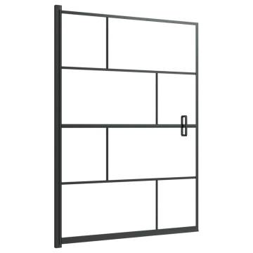 Shower Enclosure ESG 100x140 cm Black