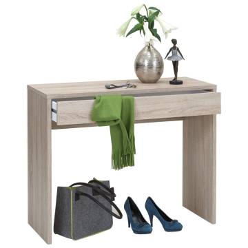 FMD Desk with Wide Drawer 100x40x80 cm Oak