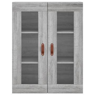 Highboard Grey Sonoma 69.5x34x180 cm Engineered Wood