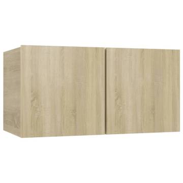 TV Cabinets 4 pcs Sonoma Oak 60x30x30 cm Engineered Wood