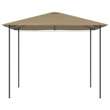 Gazebo 3x3x2.6 m Taupe 160 g/m²