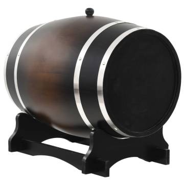 Wine Barrel with Tap Solid Pinewood 35 L