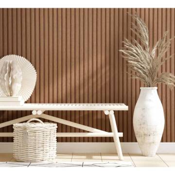 Noordwand Wallpaper Botanica Wooden Slats Brown