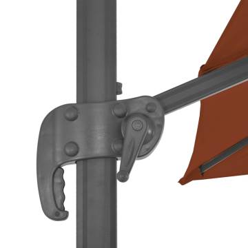 Cantilever Umbrella with Aluminium Pole Terracotta 400x300 cm