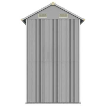 Garden Shed Light Grey 192x152.5x237 cm Galvanised Steel