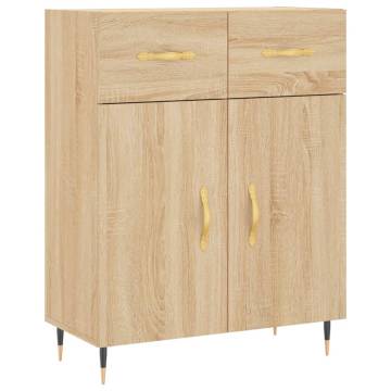 Highboard Sonoma Oak 69.5x34x180 cm Engineered Wood