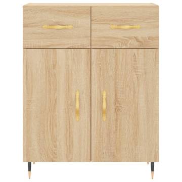 Highboard Sonoma Oak 69.5x34x180 cm Engineered Wood