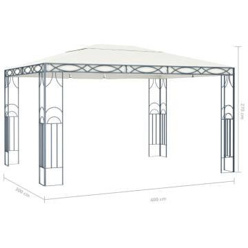 Gazebo 400x300 cm Cream