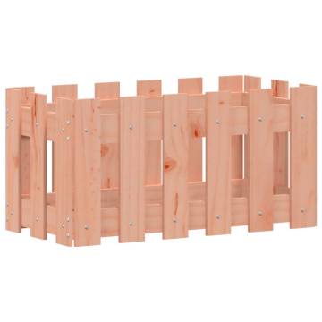 Garden Planter with Fence Design 60x30x30 cm Solid Wood Douglas