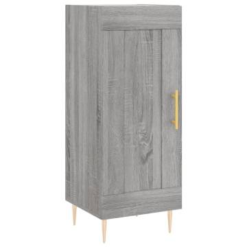 Highboard Grey Sonoma 34.5x34x180 cm Engineered Wood