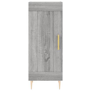 Highboard Grey Sonoma 34.5x34x180 cm Engineered Wood