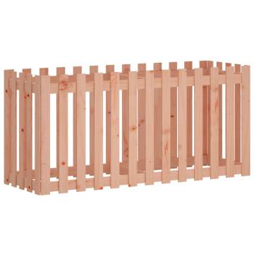 Garden Raised Bed with Fence Design 150x50x70 cm Solid Wood Douglas