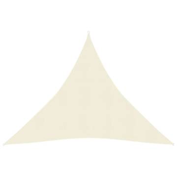 Sunshade Sail 160 g/m² Cream 4.5x4.5x4.5 m HDPE