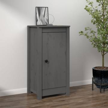 Sideboard Grey 40x35x80 cm Solid Wood Pine