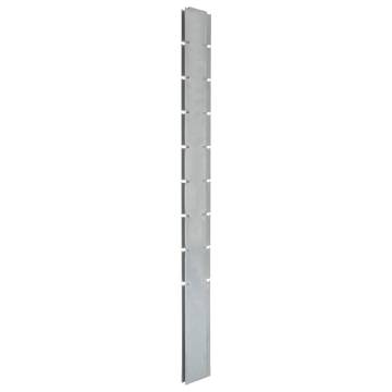 Garden Fence Posts 30 pcs Silver 220 cm Galvanised Steel