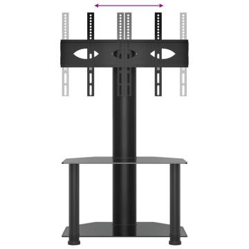 Corner TV Stand 2-Tiers for 32-70 Inch Black