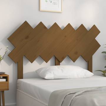 Bed Headboard Honey Brown 122.5x3x80.5 cm Solid Wood Pine